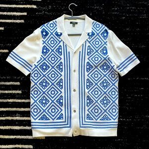 Reiss knit Stefano button down shirt